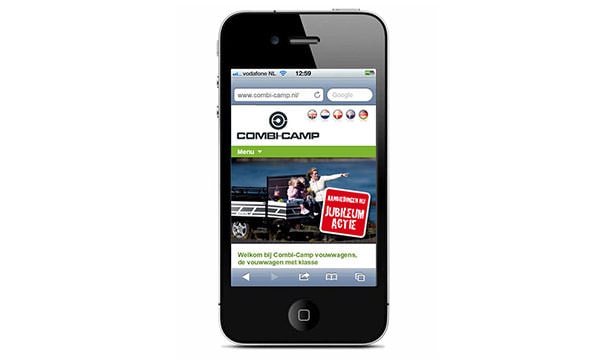 Combi-Camp website nu ook op de mobiel