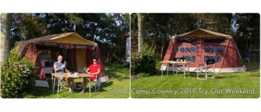 Combi-Camp Country vouwwagen op de camping in Sneek