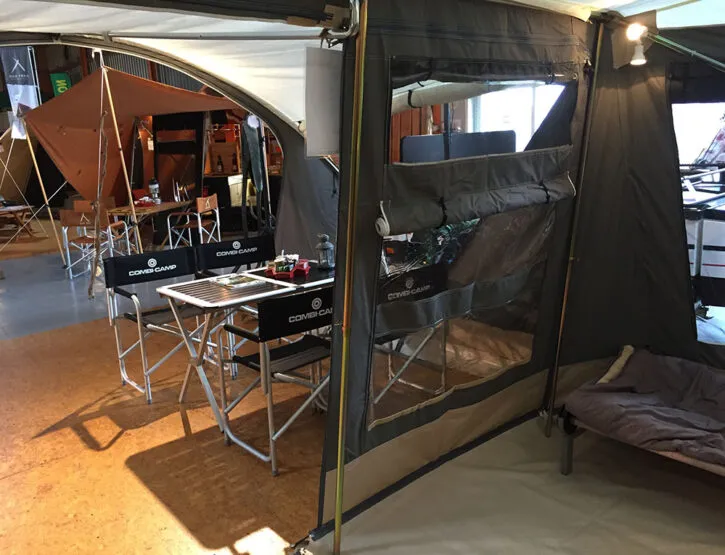 Steunstok zijkant Combi-Camp FLEXI vouwwagen