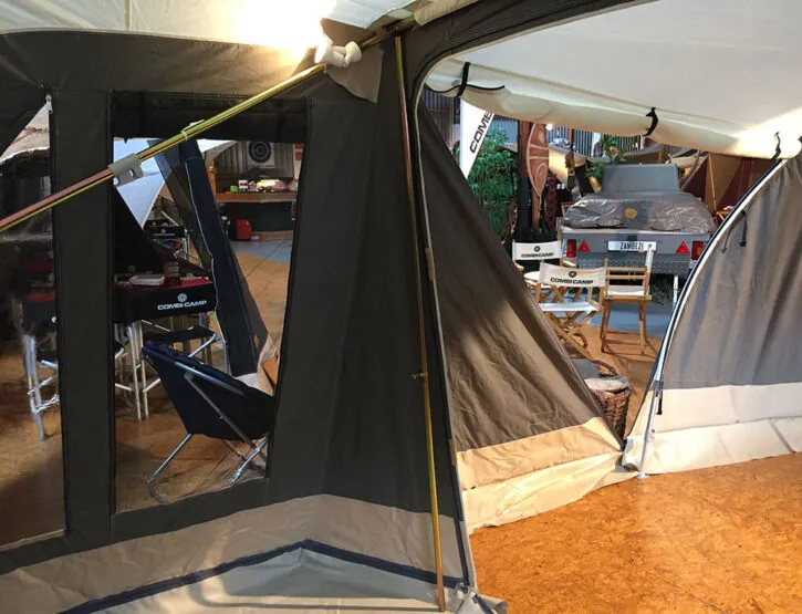 Steunstok zijkant Combi-Camp FLEXI vouwwagen