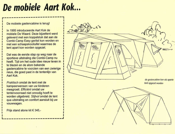 Stand-alone kit voor gastencabine