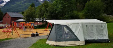 Combi-Camp Country vouwwagen op de camping