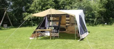 Combi-Camp FLEXI vouwwagen op de camping