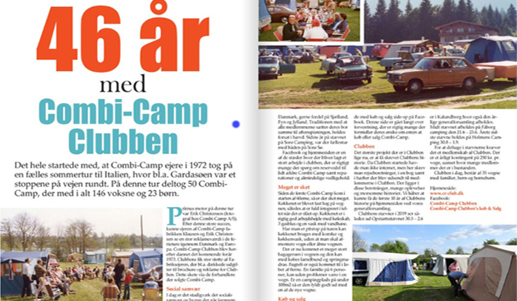 46 jaar Combi-Camp Club Denemarken