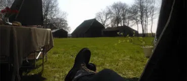 Combi-Camp Country vouwwagen op de camping uitzicht