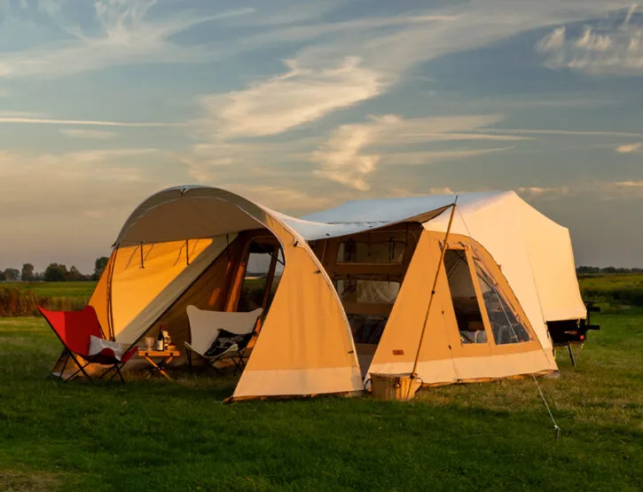 Combi-Camp FLEXI vouwwagen voortent en boogluifel